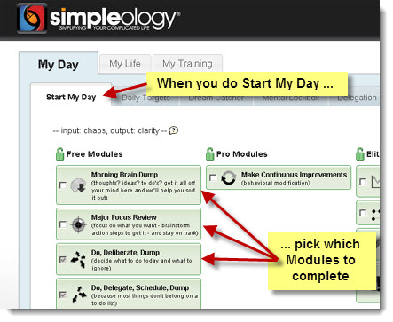 When you do Start My Day ... now you can control which moduels you see