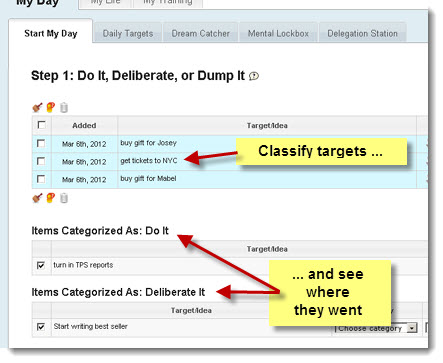 First, Classify your targets ... then see which bucket they are in